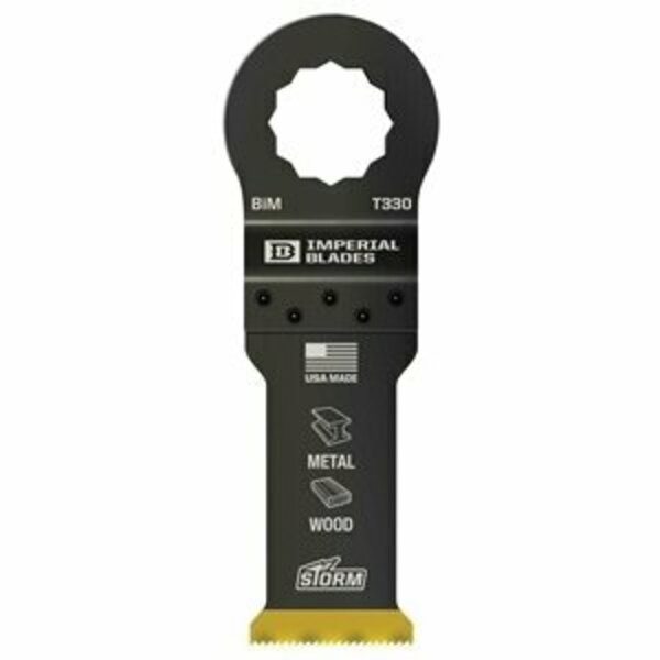 Imperial Blades Oscillating Blade, 1-14 in, TiN Coated Bi-Metal IBSCT330-1